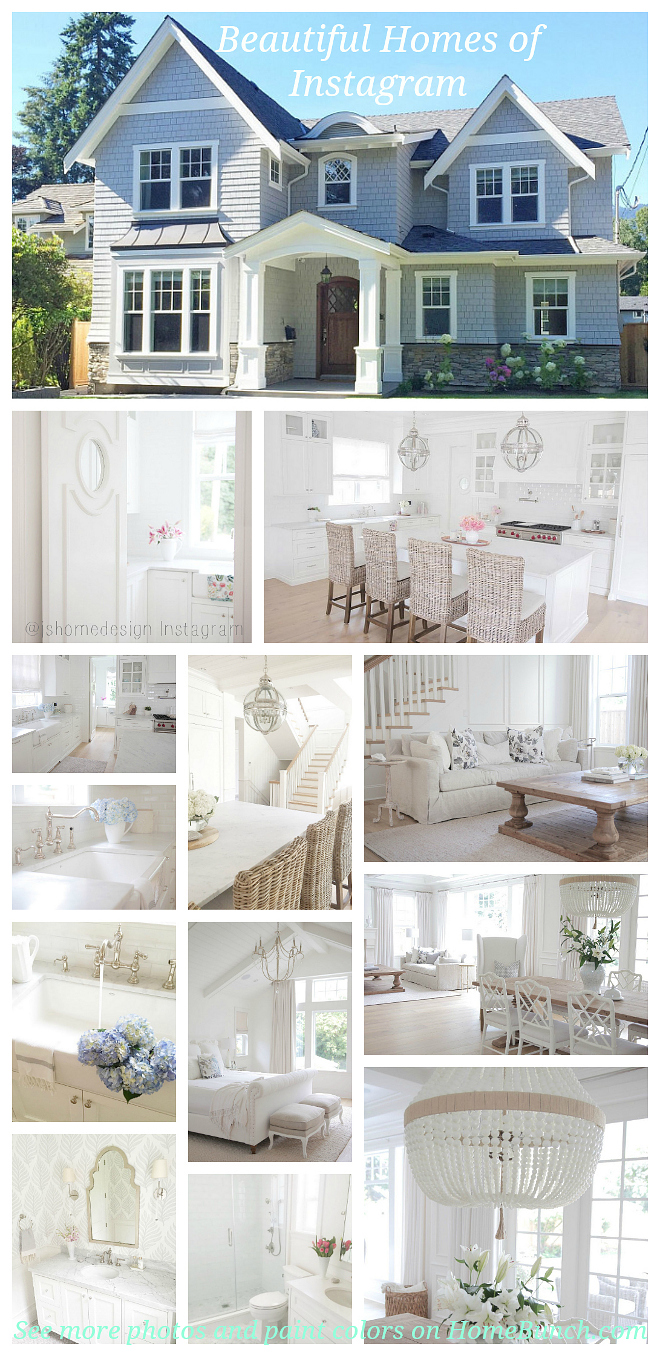 Bright white traditional home interior included in the original One Plus Two Design Co. image collection